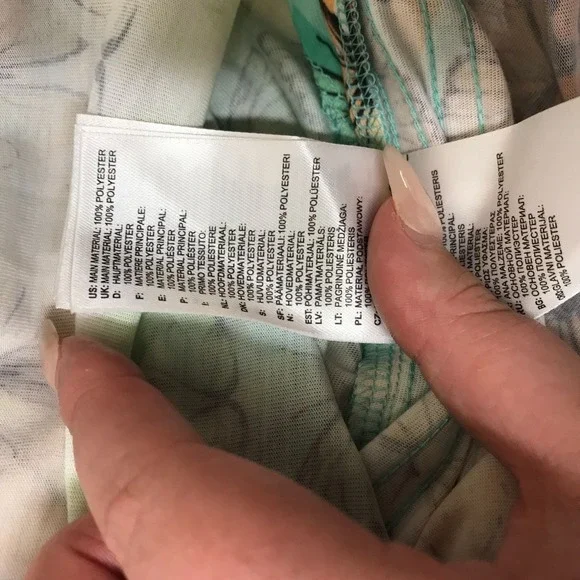 ADIDAS- WOMEN'S SMALL - MULTICOLOR SLEEVELESS BUTTERFLY TANK DRESS - Picture 11 of 11